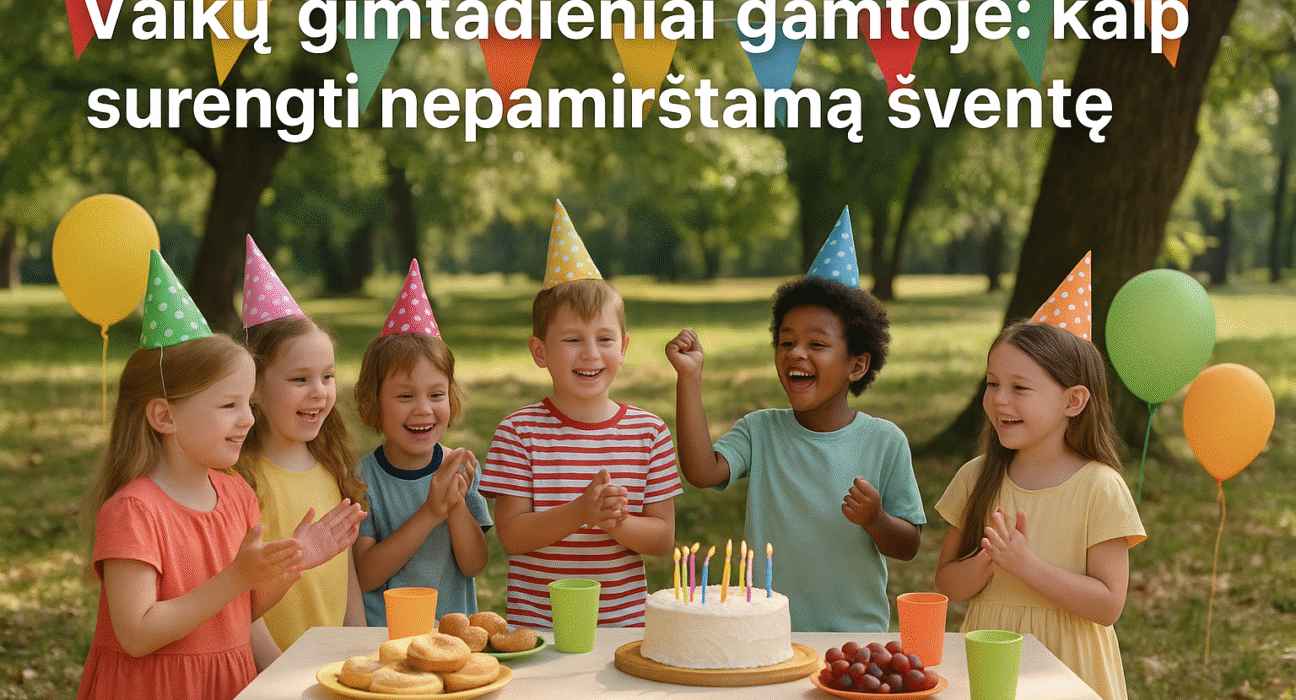 vaiku gimtadienis gamtoje