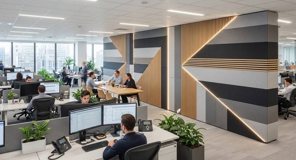 Akustinių pertvarų tipai: nuo mobilios iki stacionarios 10 Akustinių pertvarų tipai nuo mobilios iki stacionarios